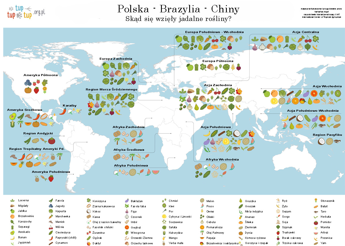 pochodzenie-roslin-uprawnych-mapa Pochodzenie roślin uprawnych mapa