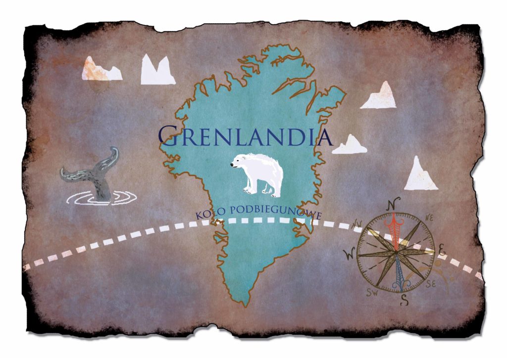 Mapa Grenlandii