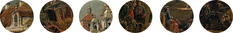 wycięte fragmenty obrazu Canaletto