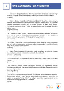 Opis świąt żydowskich