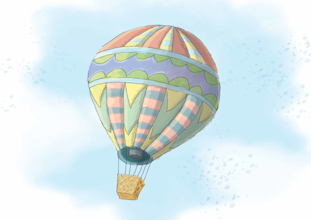 balon, który szybuje w powietrzu