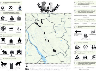 Spacer po Wawrze z mapą TupTupTup