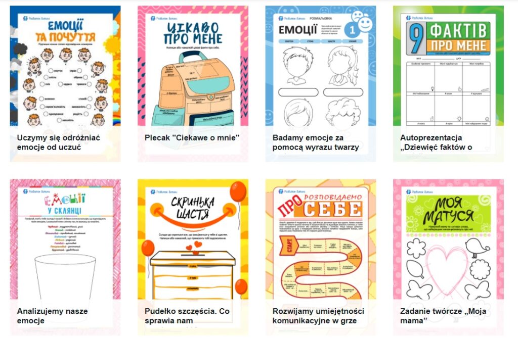 Spis książek, e-booków i kart pracy w języku ukraińskim dla dzieci Polsce