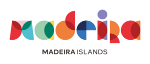 Logo partnera. Kolorowe koła układają się w napis Madera.