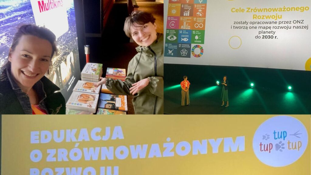 1 3 zdjęcia połączone w jedno gdzie widać dwie kobiety prezentujące stoisko
