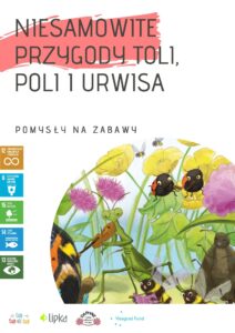 Okładka materiał&oacute;w "Niesamowite przygody Toli, Poli i Urwisa"