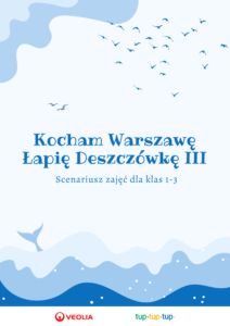 Okładka materiał&oacute;w "Kocham Warszawę, łapię deszcz&oacute;wkę"