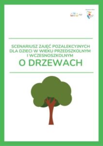 Okładka do materiał&oacute;w edukacyjnych o drzewach