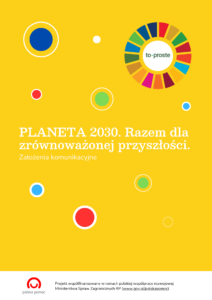 Copy of Planeta 2030. Założenia komunikacyjne. strona tytułowa publikacji