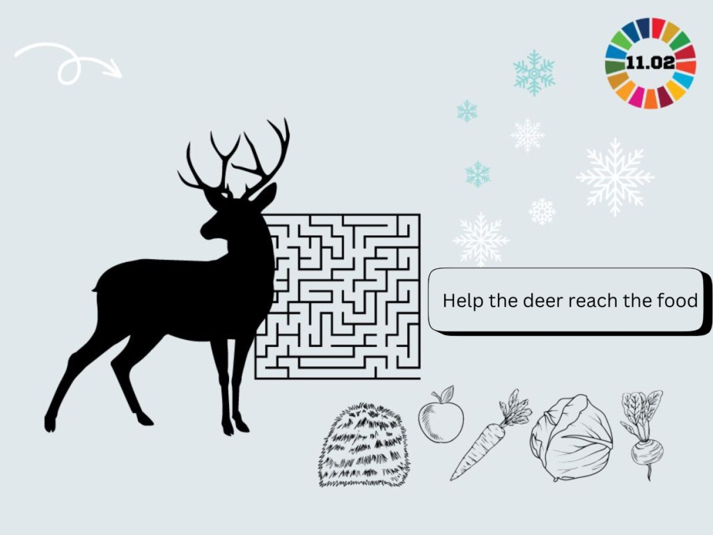 Help A Fallow Deer Get To The Food