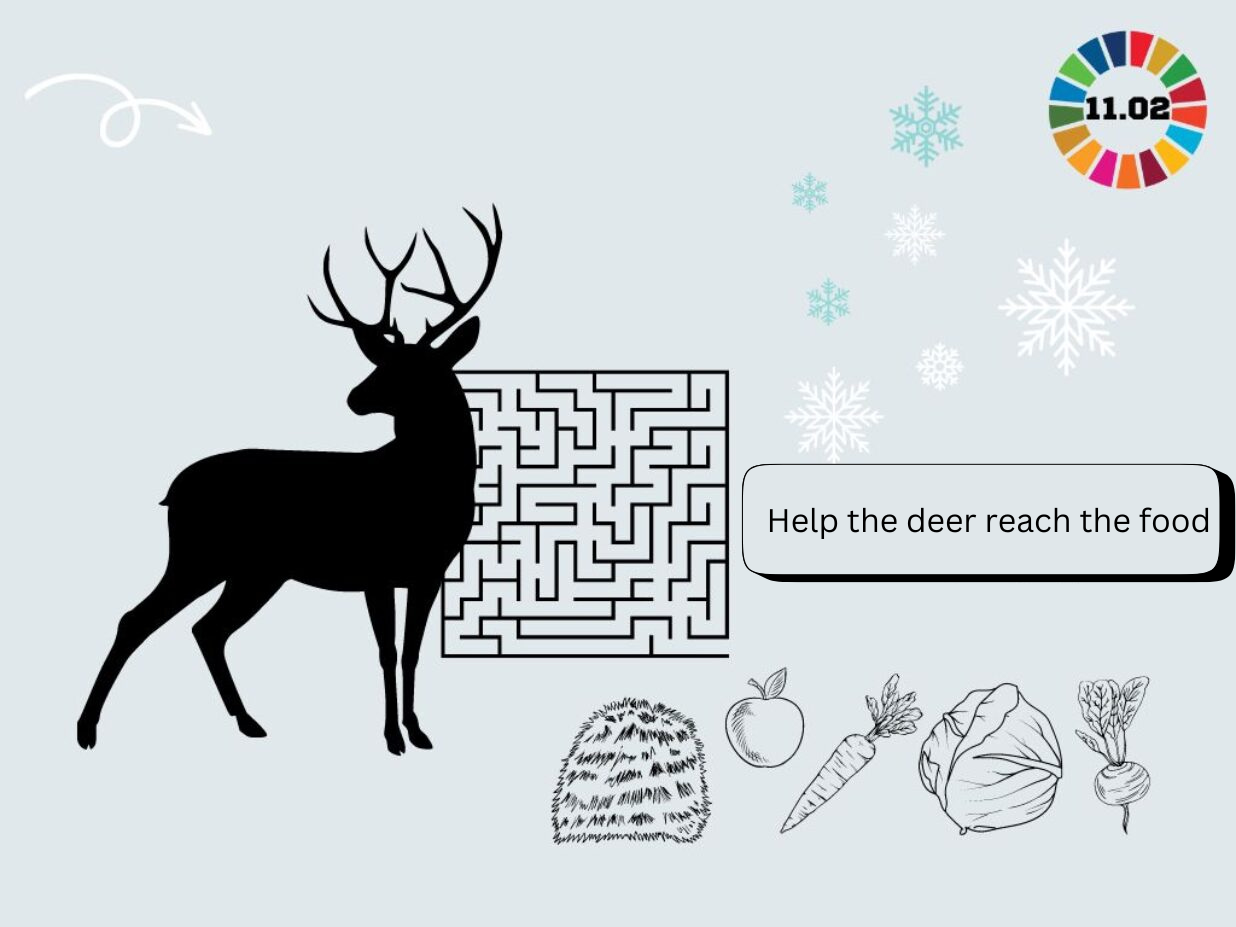 Help The Deer Reach The Food