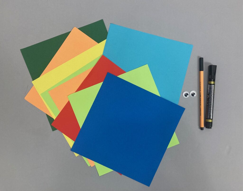 materiały niezbędne do wykonania origami